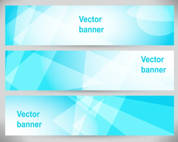 Abstract Banners. Vector Backgrounds. — Stock Vector