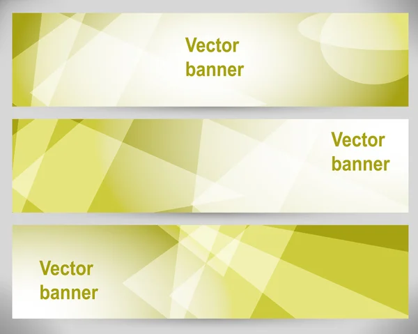 Banners abstractos. Fondos vectoriales . — Vector de stock