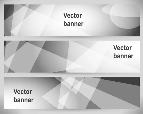 Abstract Banners. Vector Backgrounds. — Stock Vector