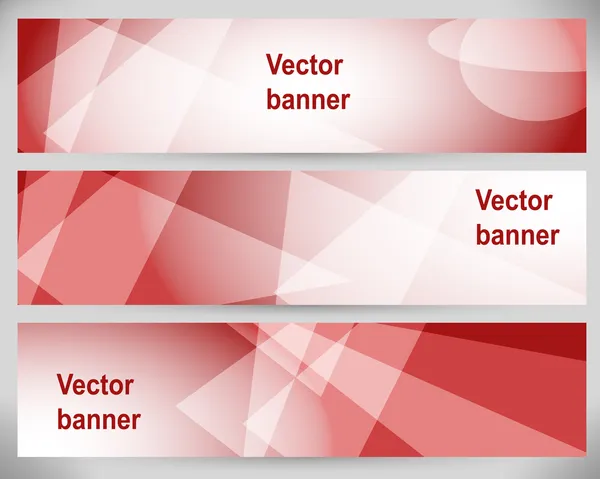 Abstracte banners. vector achtergronden. — Stockvector