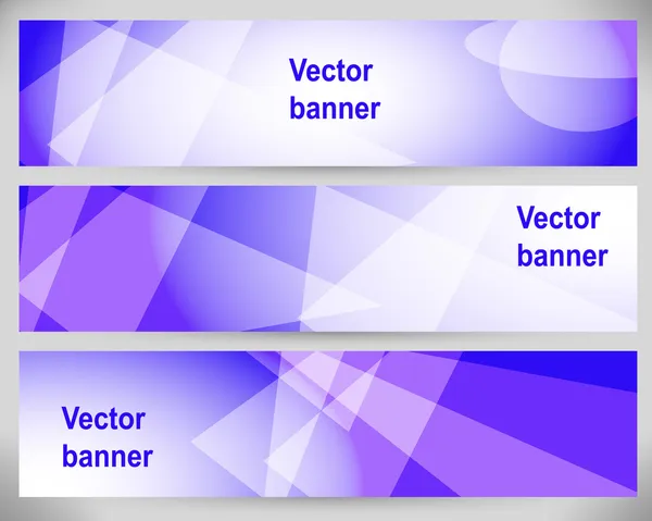 Abstract Banners. Vector Backgrounds. — Stock Vector