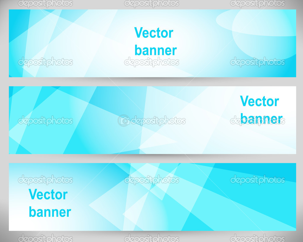 Abstract Banners. Vector Backgrounds.