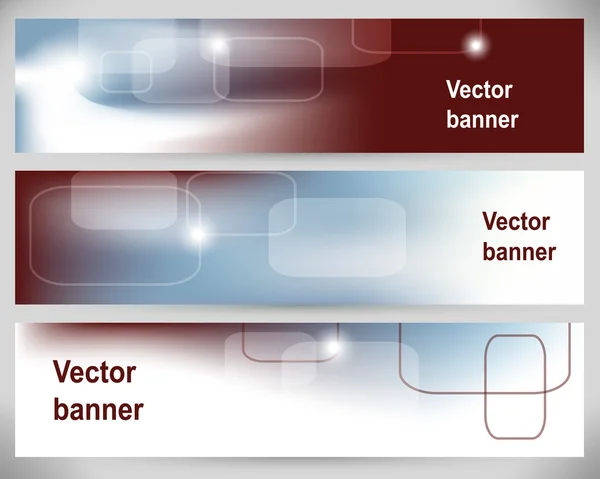 Banners abstractos. Fondos vectoriales . — Vector de stock