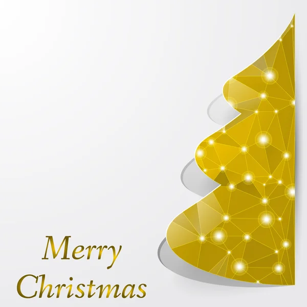 Arbre de Noël floral décoratif stylisé sur décoratif — Image vectorielle