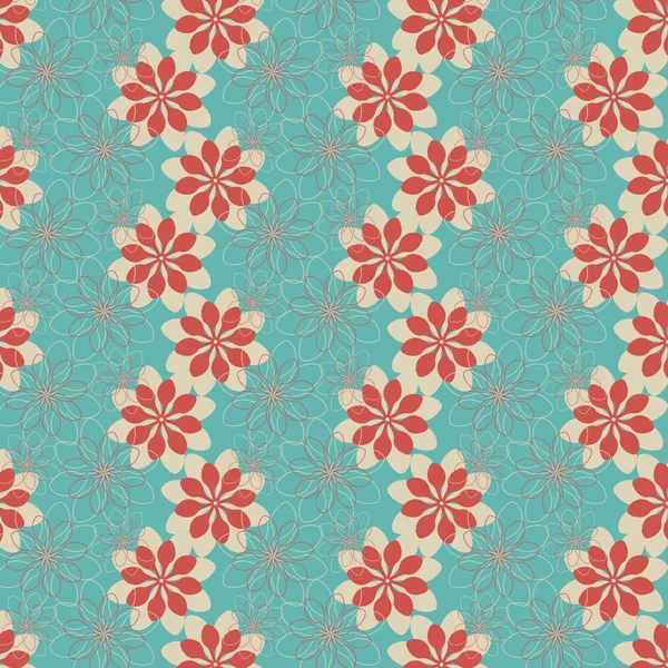 Vector abstracto flor patrón fondo — Archivo Imágenes Vectoriales