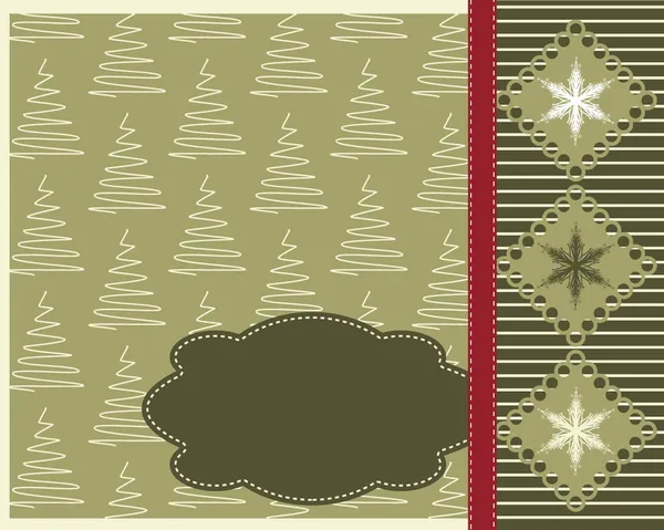 スクラップ ブックのクリスマス カード. — ストックベクタ