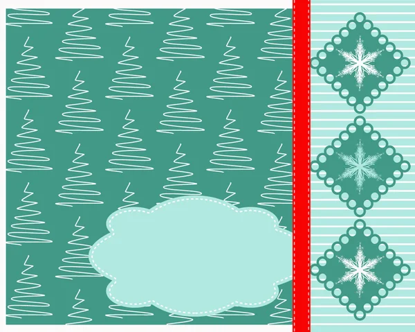 Christmas scrapbook card. — Stock Vector