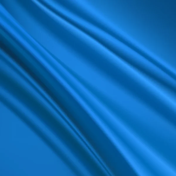 Abstrakter blauer Seidenstoff für Hintergrund — Stockvektor
