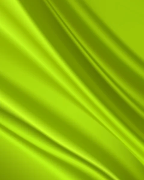 Tejido de seda verde abstracto para fondo — Vector de stock