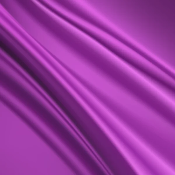 Tecido de seda violeta abstrato para fundo — Vetor de Stock