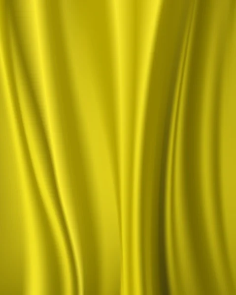 Astratto tessuto di seta gialla per lo sfondo — Vettoriale Stock