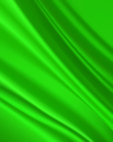 배경에 대 한 추상적인 녹색 실크 직물 — 스톡 벡터