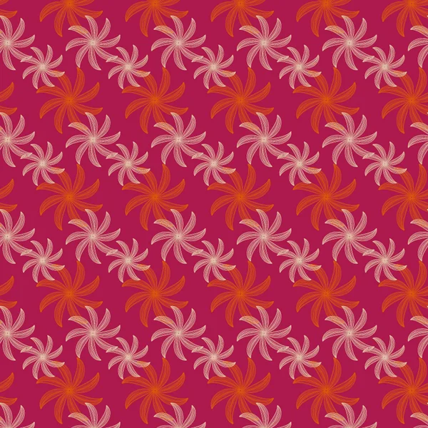 Vector abstracto patrón de flores — Archivo Imágenes Vectoriales