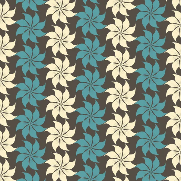 Vector abstracte bloemenpatroon — Stockvector