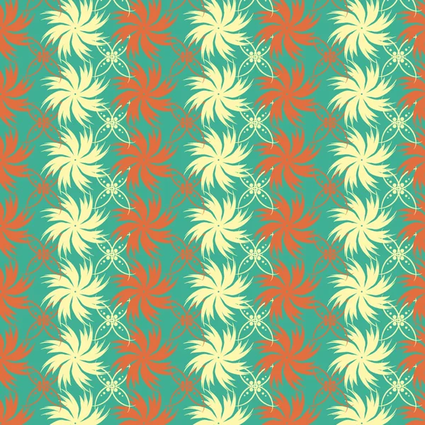 Vector abstract flower pattern — Stock Vector