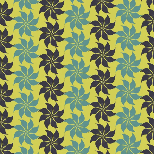 Vector abstracto patrón de flores — Vector de stock