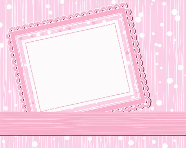 Vector sjabloon fotokaart voor scrapbook — Stockvector