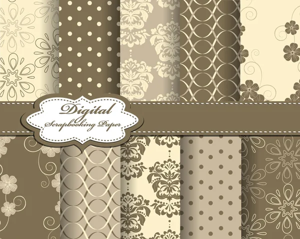 Papel padrão para scrapbook — Vetor de Stock