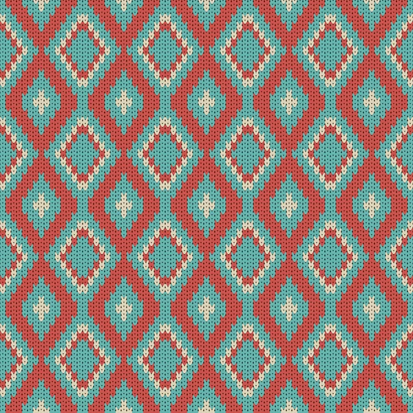 Fond tricoté vecteur sans couture — Image vectorielle