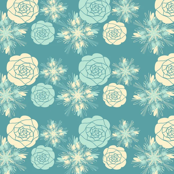 抽象的な花模様の背景 — ストックベクタ