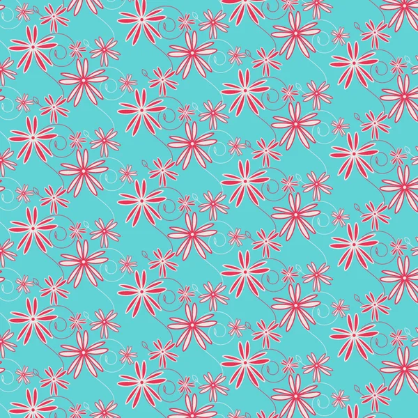 Vecteur abstrait fleur motif fond — Image vectorielle