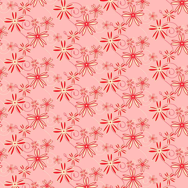 Vector abstract flower pattern background — Stock Vector