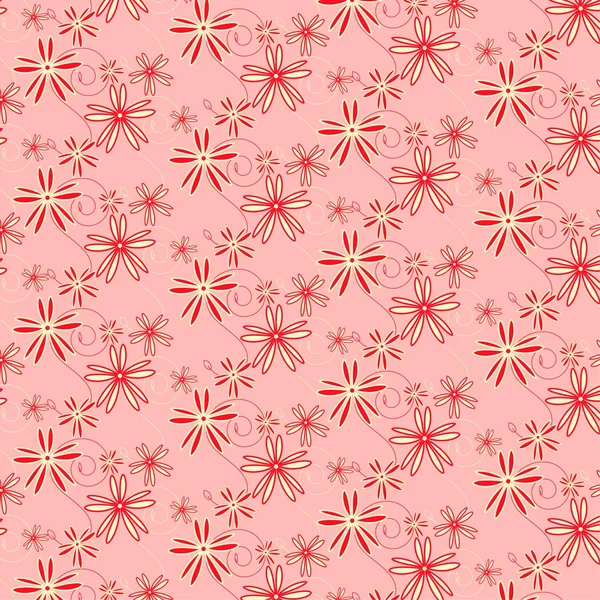 Vector abstracto flor patrón papel para scrapbook — Archivo Imágenes Vectoriales