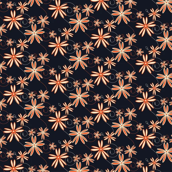 Vector abstracto flor patrón papel para scrapbook — Archivo Imágenes Vectoriales