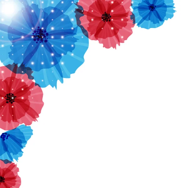 Fond floral abstrait — Image vectorielle