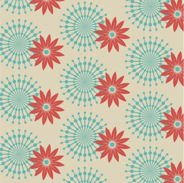 Flower vector abstract pattern background — Stock Vector