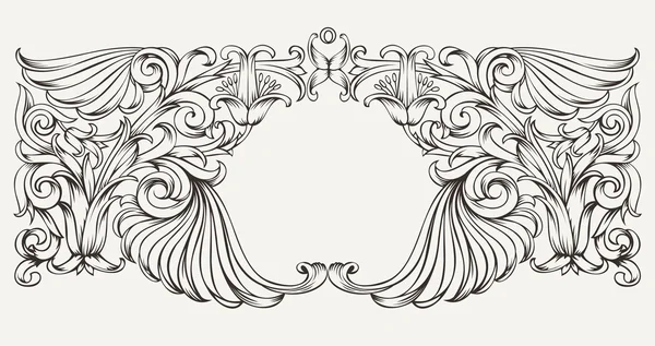 Vintage High Ornate Frame Background — Stock Vector