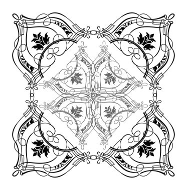 Barok süslü hat quad