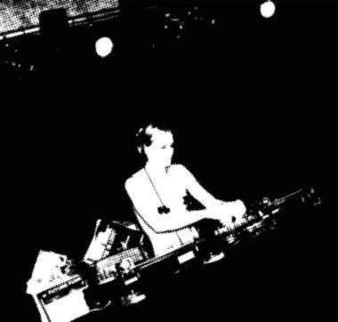 DJ kız siluet pikap