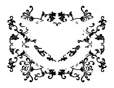 Royal süslü hat çerçeve