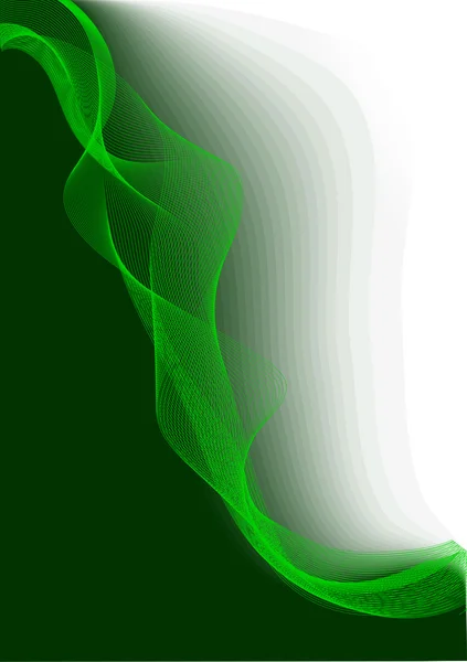 Groen witte vector lijnen achtergrond — Stockvector
