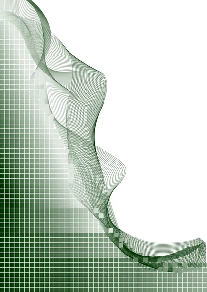 Grün weiße Vektorlinien Hintergrund — Stockvektor