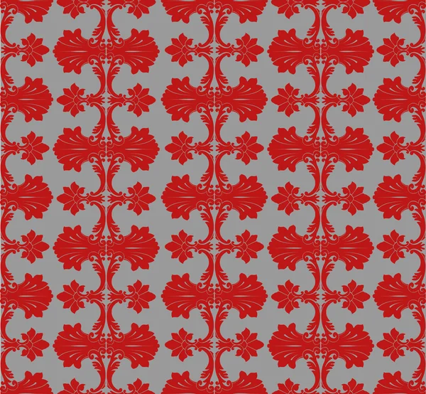 Rouge sur fond sans couture en acier Patten — Image vectorielle
