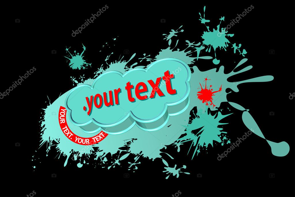 Grunge 3D Text Banner Stock Vector by ©aakbar 45919407