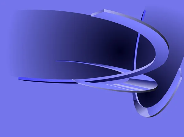 抽象的蓝色 3d 环 — 图库矢量图片