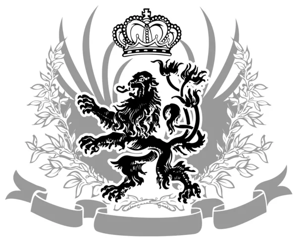 Decoratieve heraldiek sierlijke banner. — Stockvector