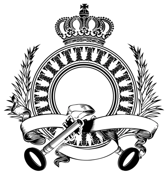 Skład dwóch kluczowych heraldyka. — Wektor stockowy