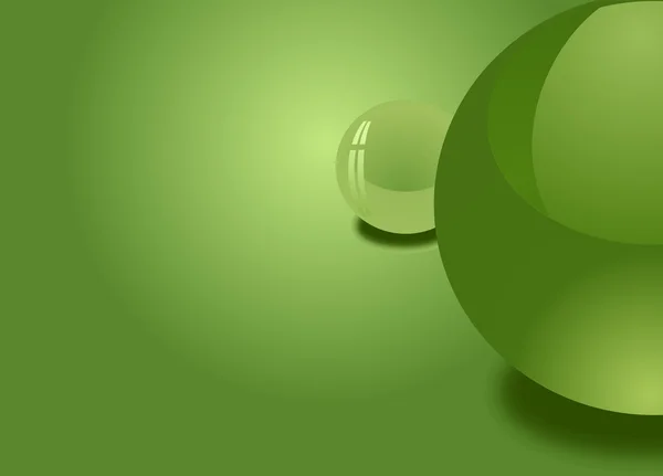 Zelené koule pozadí — Stockový vektor