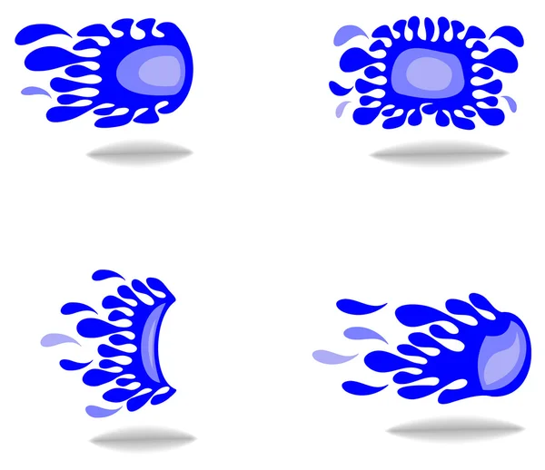 Water drop iconen — Stockvector