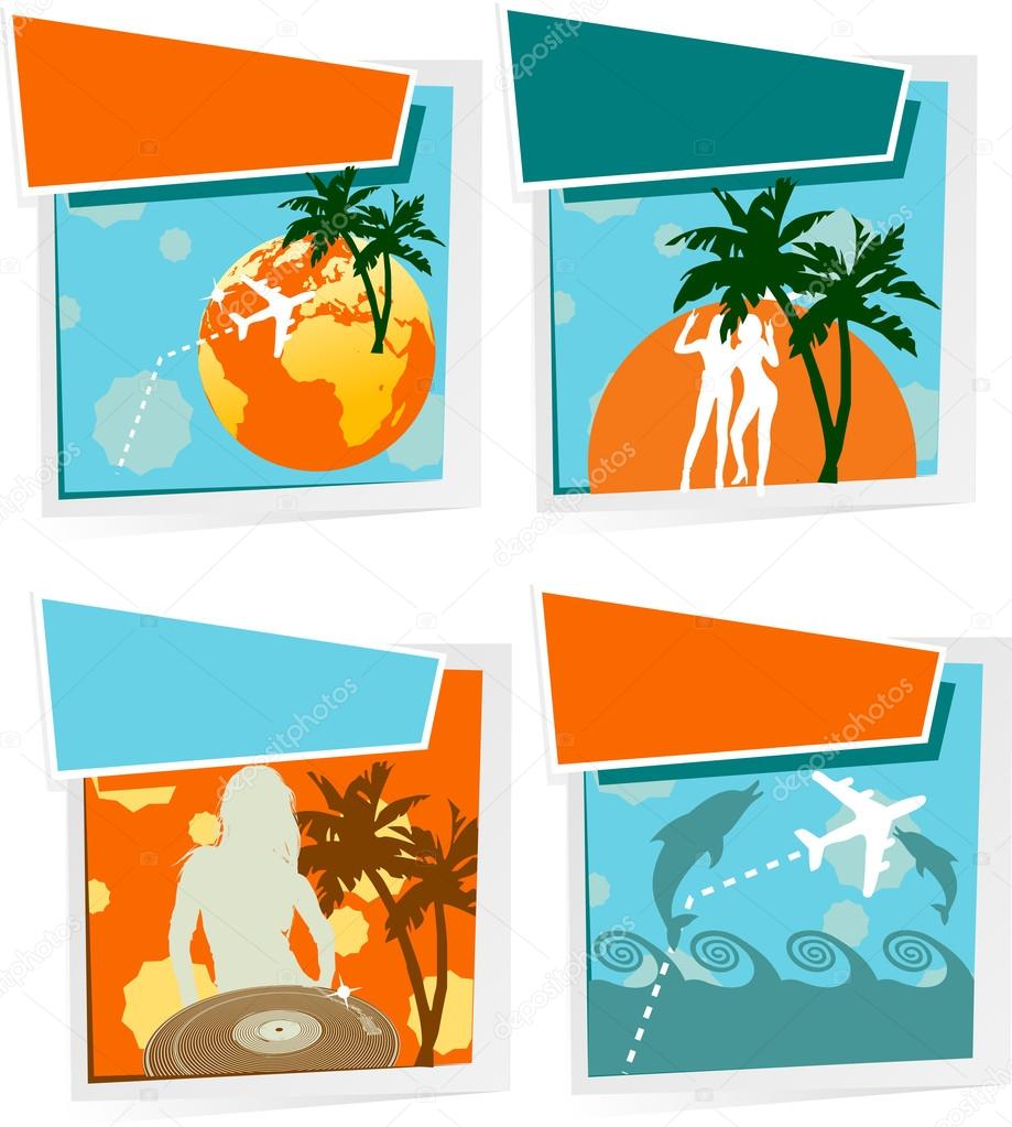 Four Summer Vacation icons