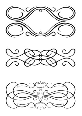 üç renk Barok eğrileri.