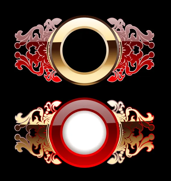Ornate Rings — Stock Vector