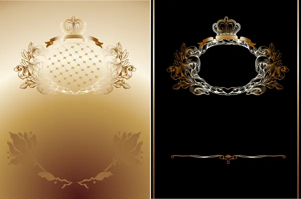 Ornate Royal Backgrounds — Stock Vector