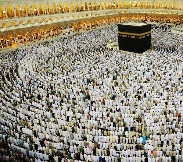 Makkah Kaaba Hajj muzulmánok — Stock Fotó