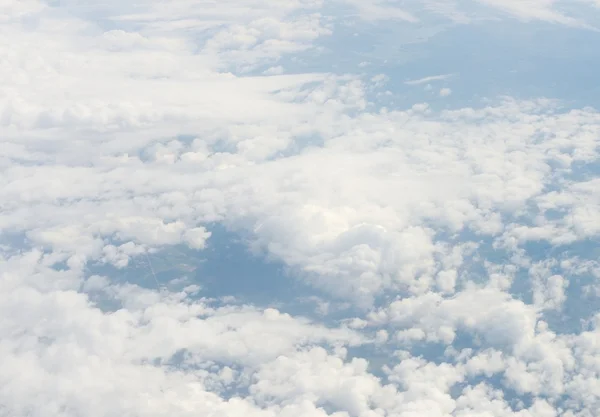 View above the sky from airplane — Stock Photo, Image