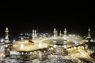 Makkah Kaaba holy mosque clipart